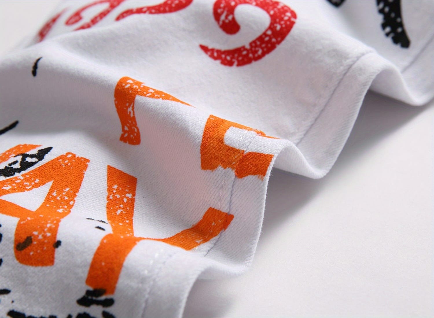 Plus Size Men's Creative Cartoon Graffiti Graphic Print Denim Pants, Stylish Slim Fit Jeans With Medium Stretchy For Summer