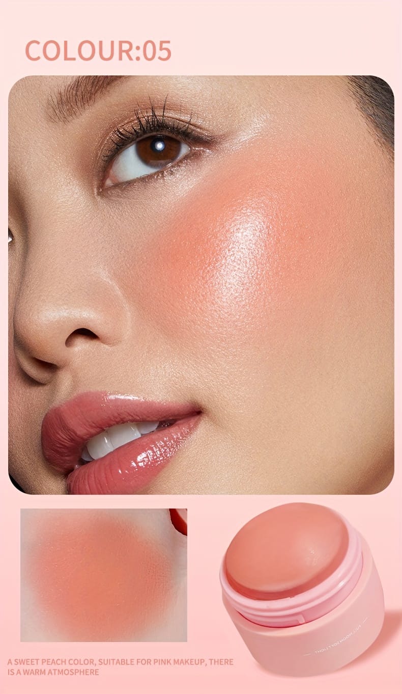 6-Shade Matte Blush Powder - Waterproof, Brightens All Skin Tones, Flawless Finish for a Radiant Look