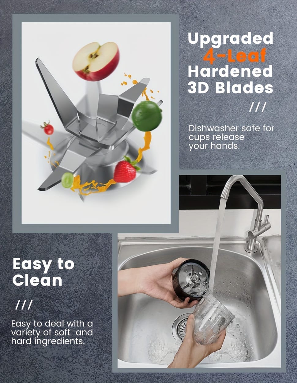 Juice Cup 12pcs Set, 350 Watts, Includes 1 Base, 2 Cutter Heads, 4 Cups of Different Sizes, 2 Cups Rings, 1 Tumbler Lid And Two Regular Cup Lids; Bpa-Free, Press Technology Operation, Suitable for Grinding, Mixing, Juice, Milkshake Making And Ice