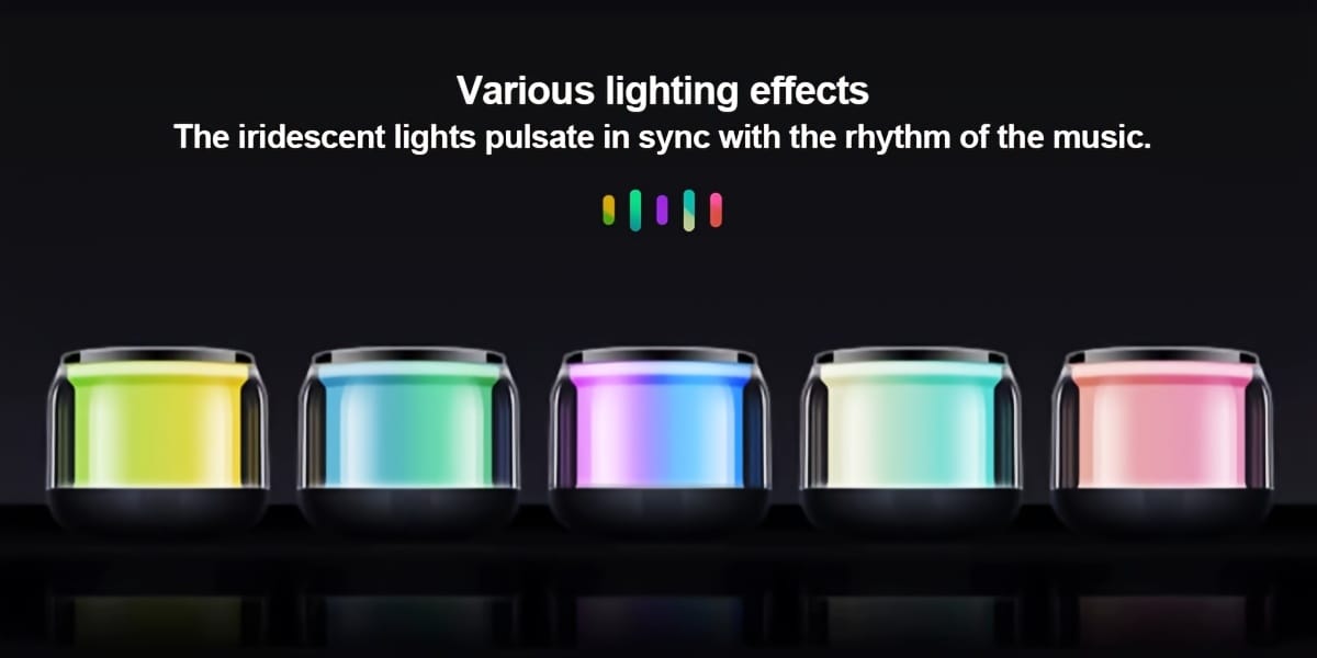 SHOWSONG Portable Wireless Speaker - 5W High-Power TWS Outdoor Stereo with RGB Lighting, Dual Pairing, Long-Lasting Rechargeable Polymer Battery, 6 Hours Playtime, USB-C Charging, Bass Boost, for Smartphones/Tablets/TVs, Perfect for Home, Car, and Camping, Car Audio System | Portable Speaker | Wireless Speaker