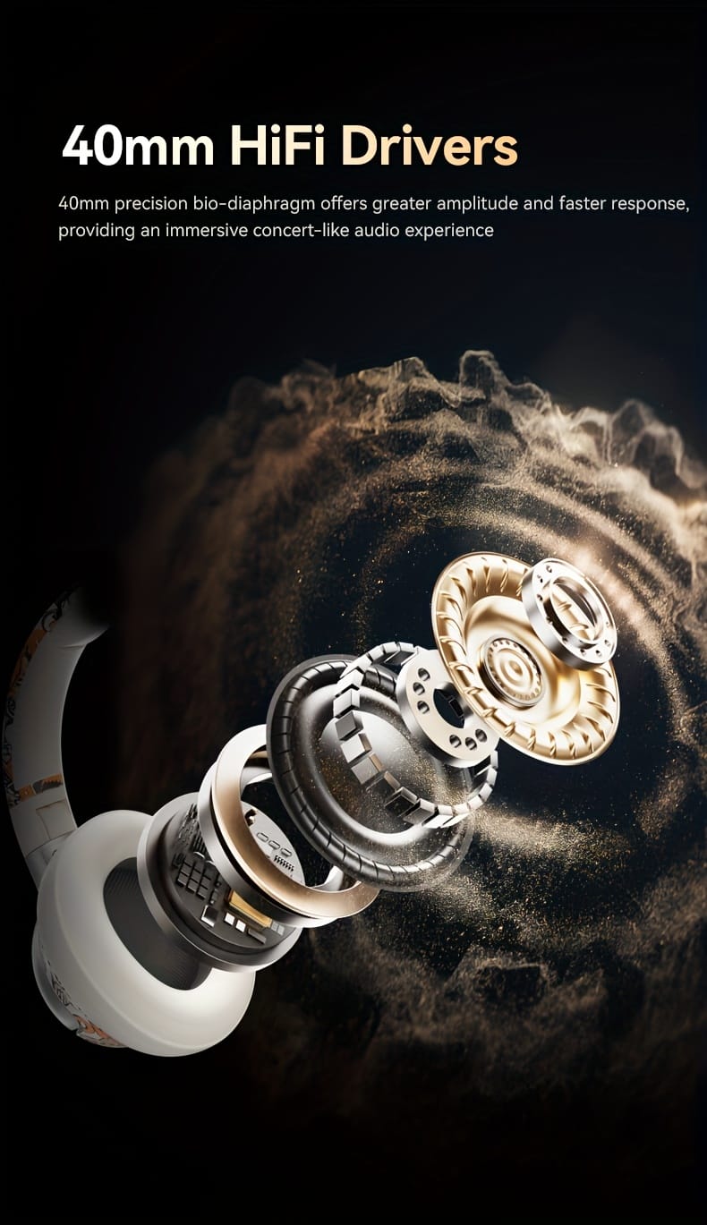 15-Hour Battery Life, Wireless Over-Ear Headphones with Lithium Battery - Low-Power Operation, Ideal for Gaming & Music, Outdoor Use, Push Button Control, Volume Control, No Charging Case, Gaming Headphones|Graffiti Design Headphones|Pushbutton Control Headphones