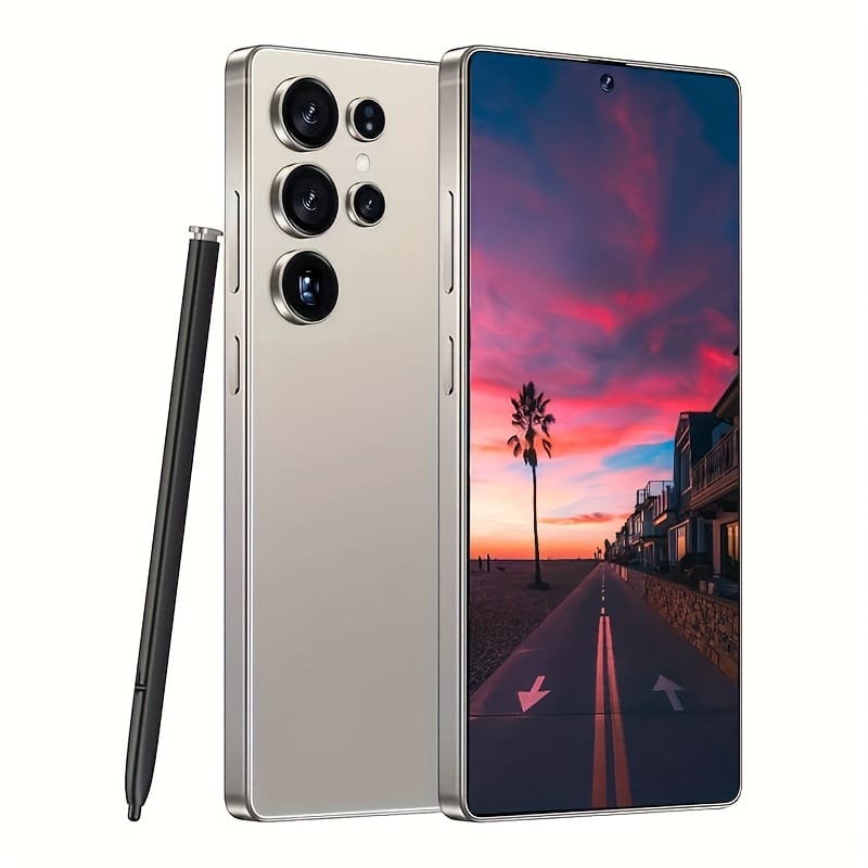 Globeally Unlocked New Smartphone Android 12 System Smartphone 8GB+256GB 6.8-inch Display 48MP+72MP Camera 5800mAh Large Battery Super Long Battery Life Dual SIM Support Face Recognition Unlocking Perfect Holiday Gift for Halloween/Christmas