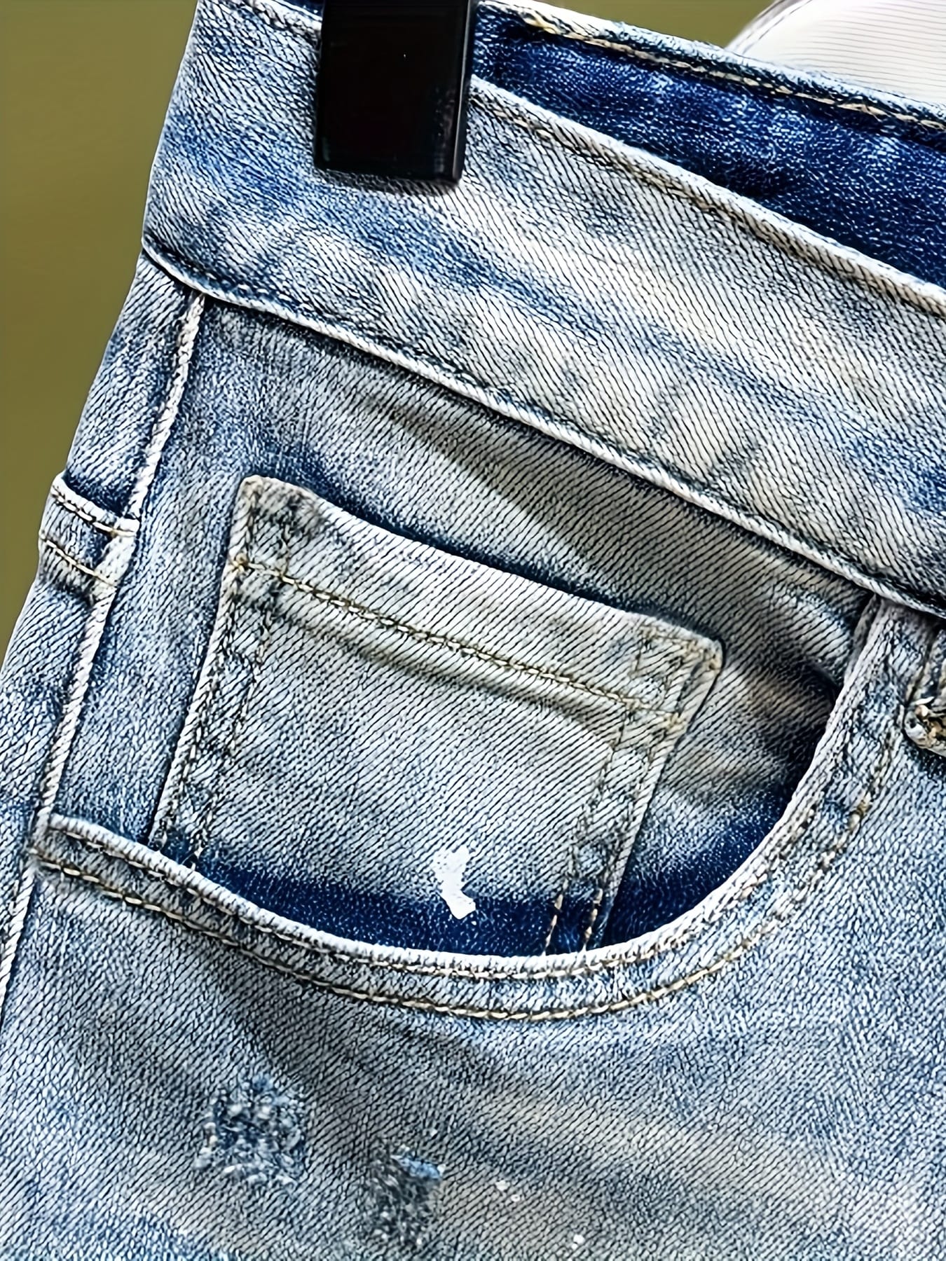 Men's Vintage Distressed Jeans Shorts - Non-Stretch Denim-like Casual Pants with Relaxed Fit, Machine Washable Everyday Streetwear for Concerts, Outings & Lounge - Men's Fashion Bottoms, Concert Outfit, Trendy Design, Durable Fabric, Young Adults