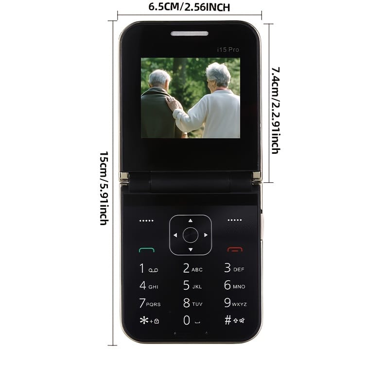 New 2G Foldable Phone Dual SIM Dual Standby, Call, SMS, Music