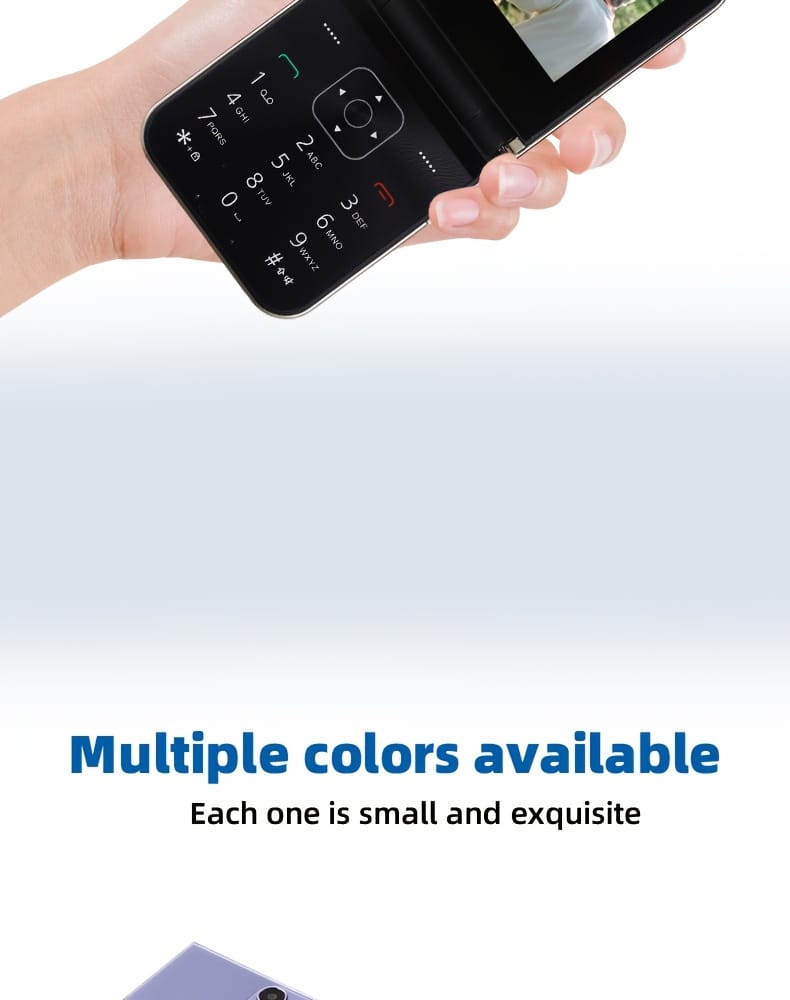 New 2G Foldable Phone Dual SIM Dual Standby, Call, SMS, Music