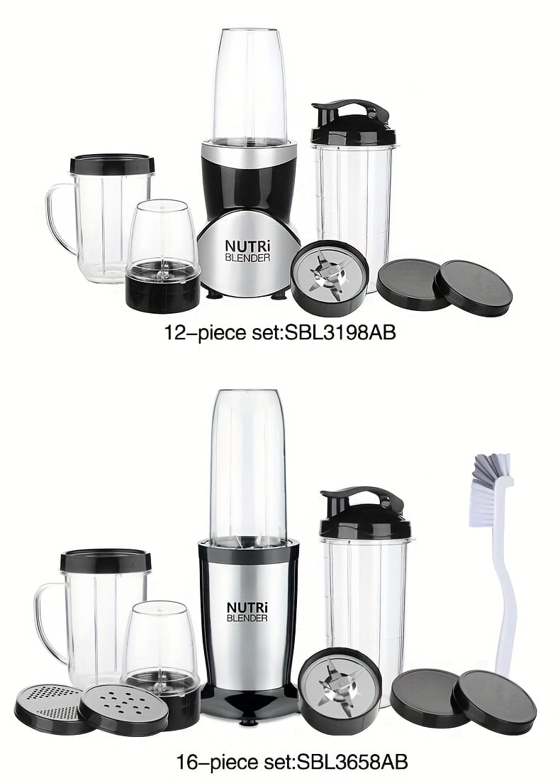 Juice Cup 12pcs Set, 350 Watts, Includes 1 Base, 2 Cutter Heads, 4 Cups of Different Sizes, 2 Cups Rings, 1 Tumbler Lid And Two Regular Cup Lids; Bpa-Free, Press Technology Operation, Suitable for Grinding, Mixing, Juice, Milkshake Making And Ice