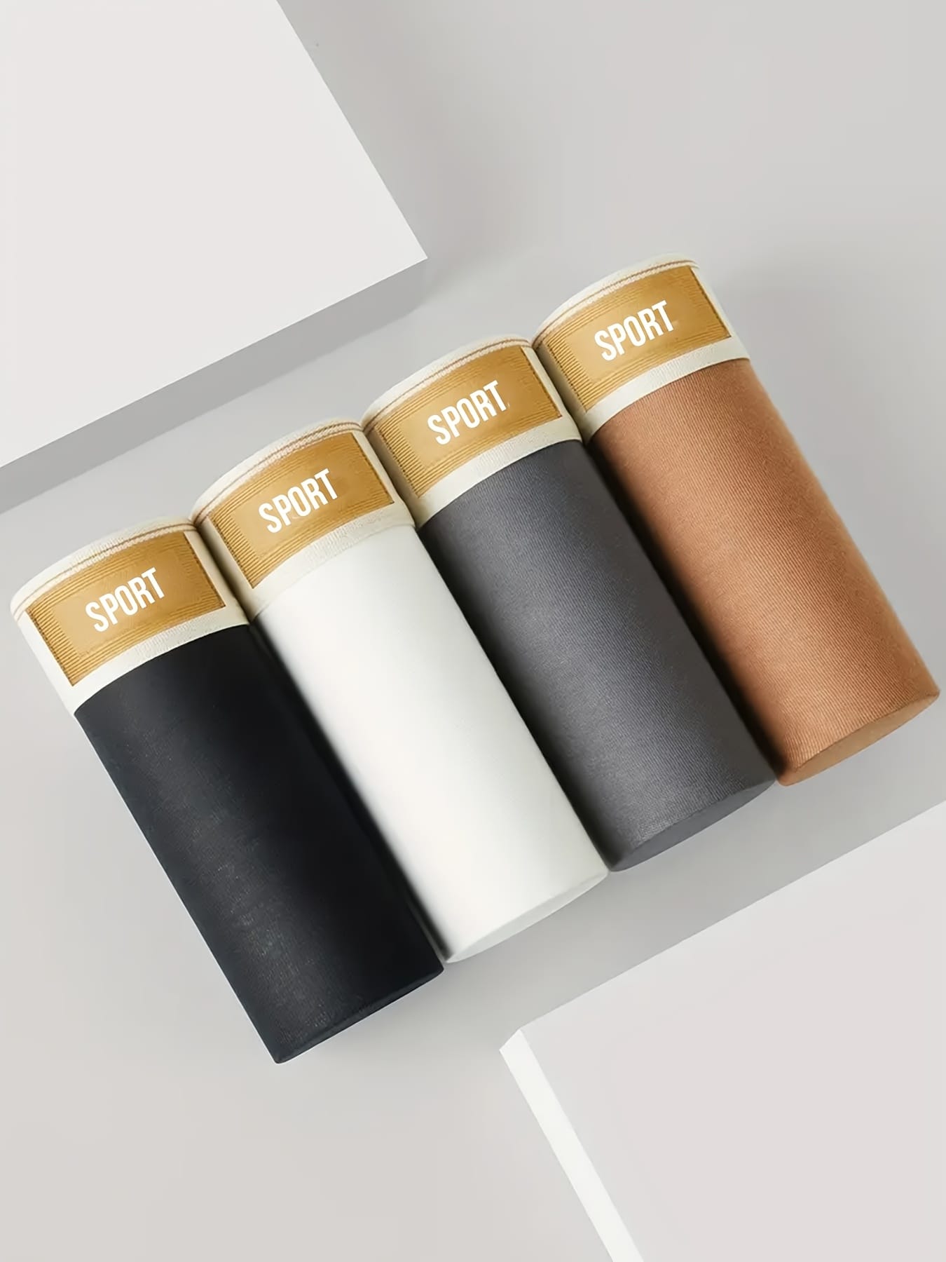 A Set of 5 Men'S Underwear, Casual Boxer Shorts That Are Breathable And Comfortable, Featuring Stretchy Fabric Ideal for Sports. This 5pcs Set of Soft, Breathable Boxer Shorts Is Perfect for a Relaxed Style.