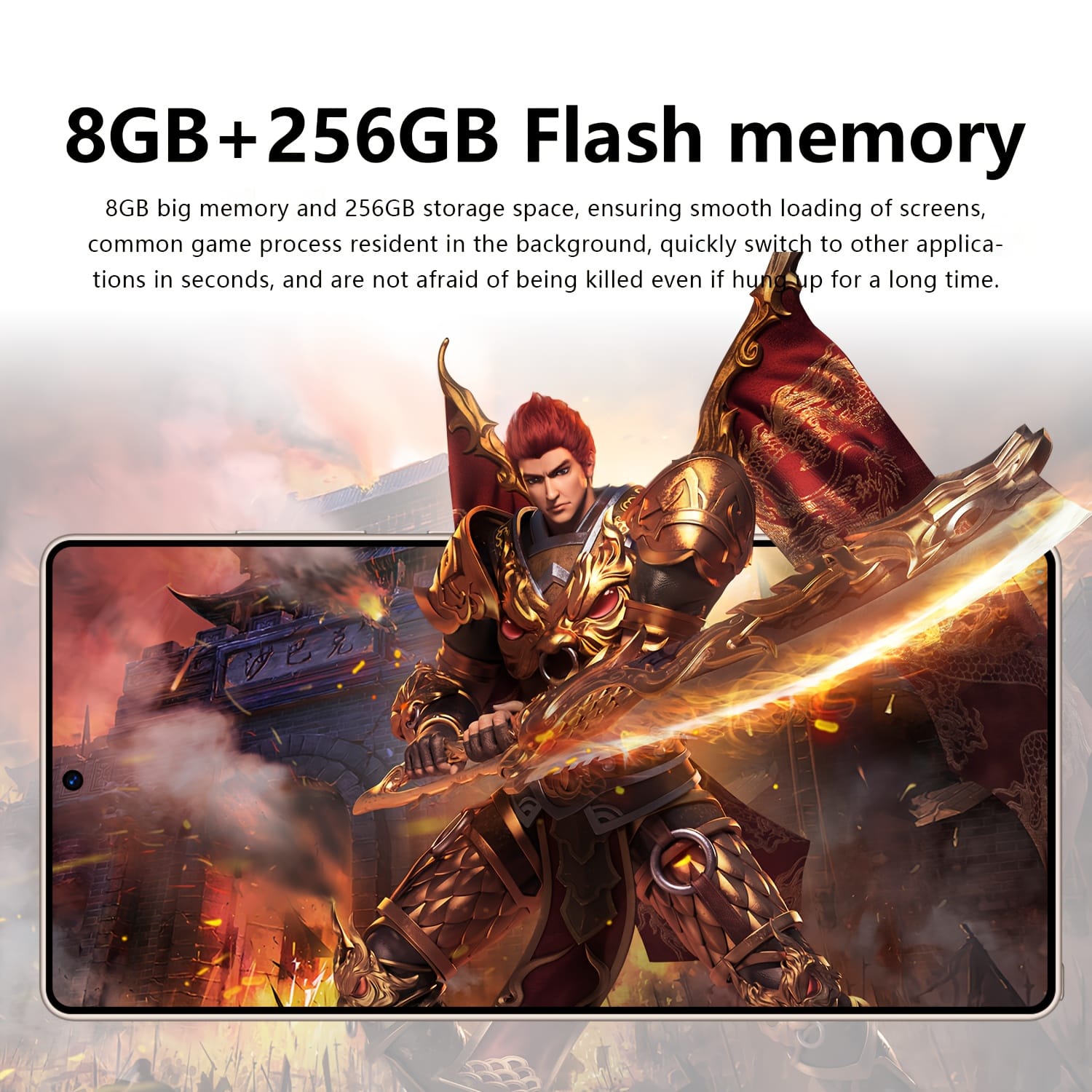 2025 New 5G Smartphone, 7.3-inch HD Screen, Android 13, 8GB+256 Storage Dual SIM Card Slot with GPS Supported Stylus Pen Included, Foldable Phone