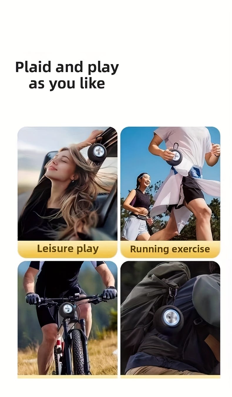 Wireless portable speaker, stereo sound and bass boost, direct pairing with deep bass, supports Android/iOS/tablets, long-lasting battery, suitable for home/outdoor/party/disco/music player, colorful lighting effects, Valentine's Day gift for boyfriend