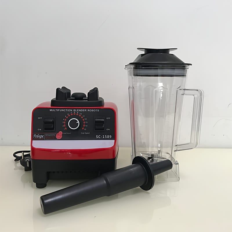 Multi-Functional 12-Speed Manual Juicer Blender with Ice Crusher - Perfect for Home, RV, and Outdoor Use - Ideal for Smoothies, Shakes, and Meal Prep - ABS Material, 110-130V Power Supply, Blender for Kitchen