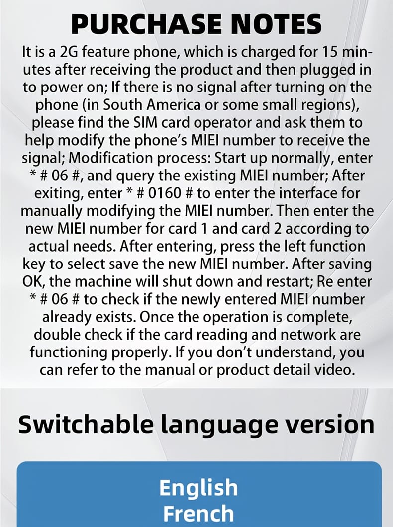 New 2G Foldable Phone Dual SIM Dual Standby, Call, SMS, Music