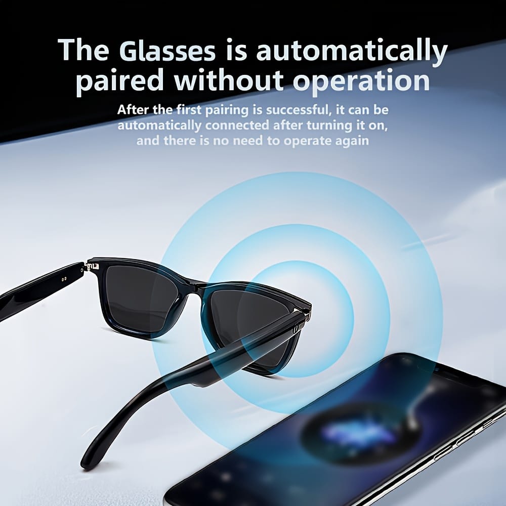 LIFEBEE New Unisex Smart Wireless Glasses, Multifunctional Glasses, Wireless Calls, Music Playback, Outdoor Sports Headphones, Long Battery Life
