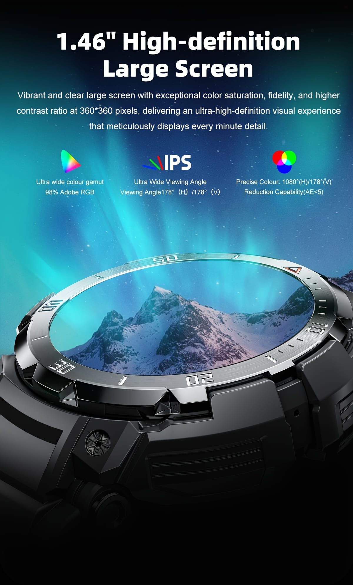 2024 New 3 in 1 Smart Watch with Earbuds, 1.46-inch HD Screen, Call Answering/Speaker, USB Charging, ABS Body, Synthetic Rubber Strap, Wireless, Rechargeable Lithium Battery-Polymer, for iOS & Android, Long Time Standby, Sports Fitness Tracker, IPX7, Call Answering Function, Wireless Calls, IPX8 Rating, Smart Watch for Android Phone