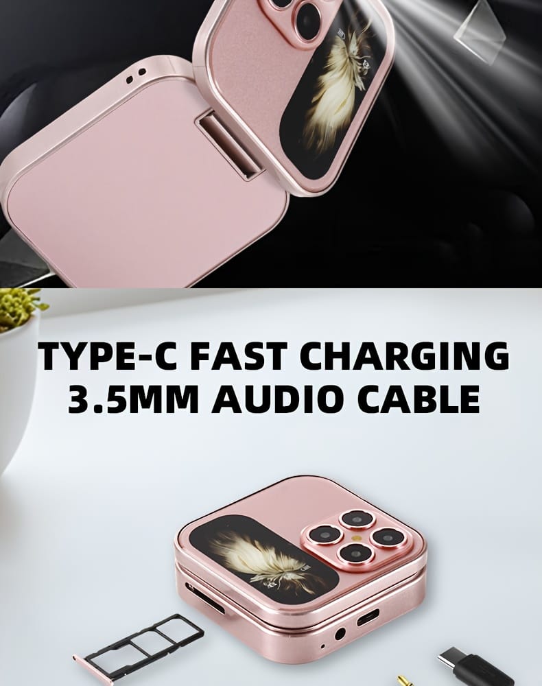 Mini 2G Small Mobile Phone, Dual SIM Dual Standby, 150H Ultra-Long Standby, Light As Lipstick, Multi-Chinese + Strong Battery Life, Tepe-C Charging Port, Suitable for Gifts, Spare Machines, Emergency, Developing Countries, Backup Phone, Travel Essential, Compact Phone, Lightweight Phone, Reliable Battery, Durable Build, Dual SIM Phone, Portable Device, Travelers, Gift for Her