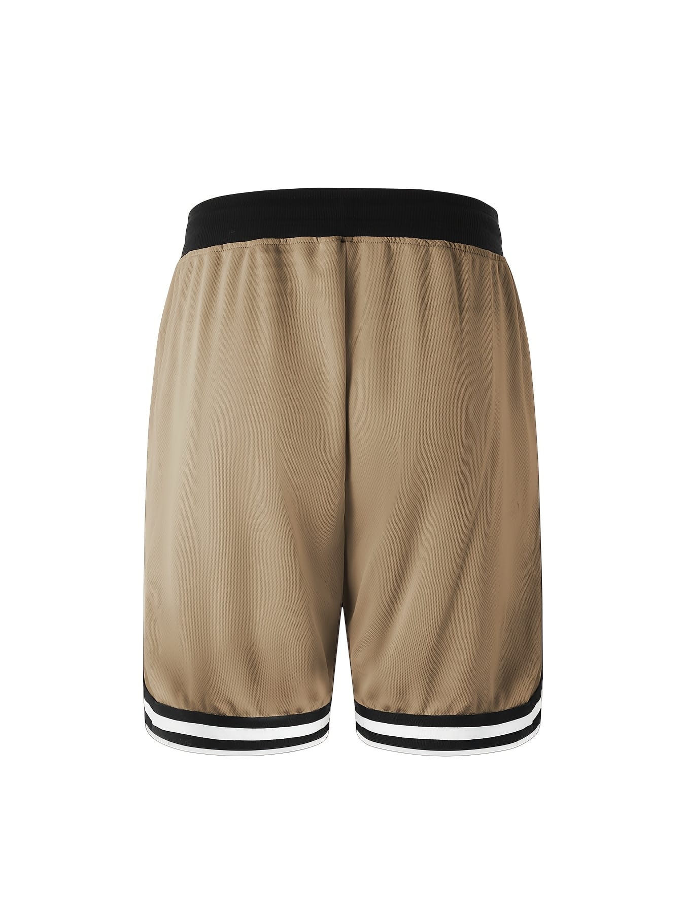 4pcs Men's Casual Athletic Shorts with Zipper Pockets - Breathable Polyester, Elastic Waistband, Multi-Color Basketball & Sports Wear, Machine Washable