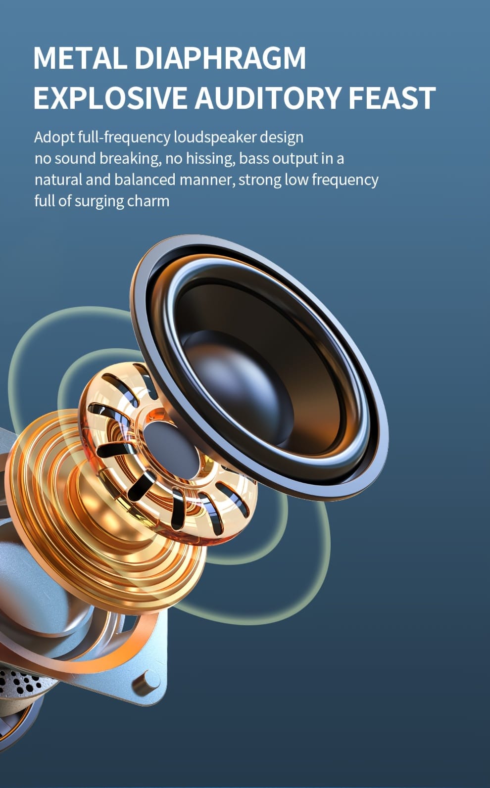 Zealot Mini Wireless Speakers, Wireless Speaker, Dual Pairing, 1800mAh Battery, 8 Hours Playtime Loud Stereo, Booming Bass. Charging Cable, Connect with Mobile Phone/Tablet/TV.