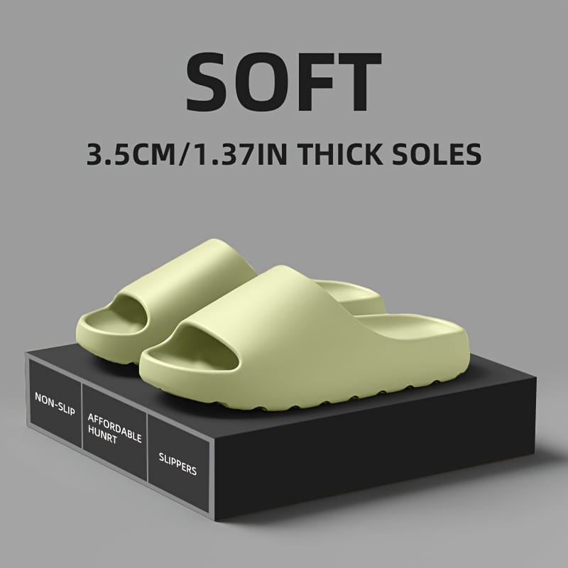 EVA Slides Non-Slip Indoor Sandals for Men and Women, Comfortable Soft Cloud Slippers for Beach, Shower, Outdoor Leisure, Essential for Travel