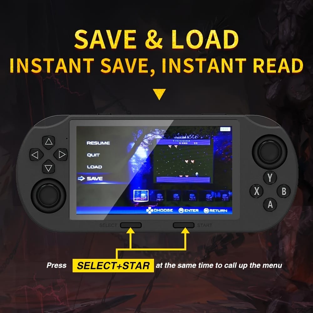 SF3000 Portable Handheld Game Player IPS Screen Retro Video Game Console for Adult Gift Gaming console