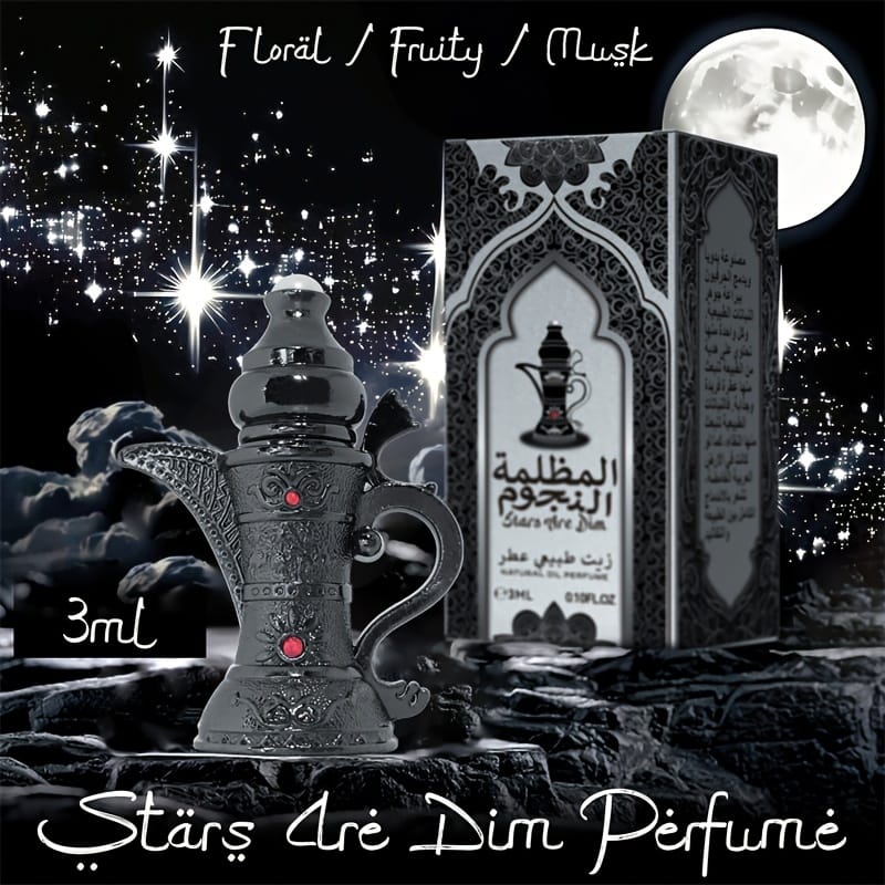 Luxury Arabian Perfume Oil Travel Size - Alcohol-Free Long-Lasting Middle Eastern Fragrance with Floral, Vanilla, amber notes - Elegant Arabian Bottle for Women & Men, Gifts, Dates, Special Events - 3ml/0.1fl.oz Luxury Perfume, Romantic Occasions, Intricate Patterns, Delicate Craftsmanship, Gift Seekers