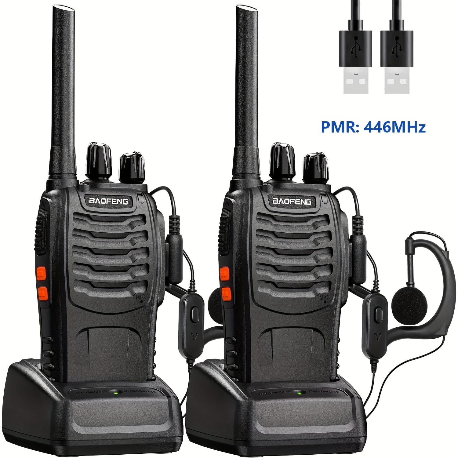 2pcs Handheld Two-Way Radio for Adults, with LED Indicators And Integrated Antenna, Ideal for Hiking, Biking, And Climbing