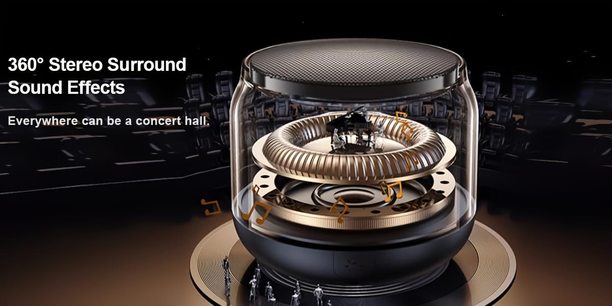 SHOWSONG Portable Wireless Speaker - 5W High-Power TWS Outdoor Stereo with RGB Lighting, Dual Pairing, Long-Lasting Rechargeable Polymer Battery, 6 Hours Playtime, USB-C Charging, Bass Boost, for Smartphones/Tablets/TVs, Perfect for Home, Car, and Camping, Car Audio System | Portable Speaker | Wireless Speaker