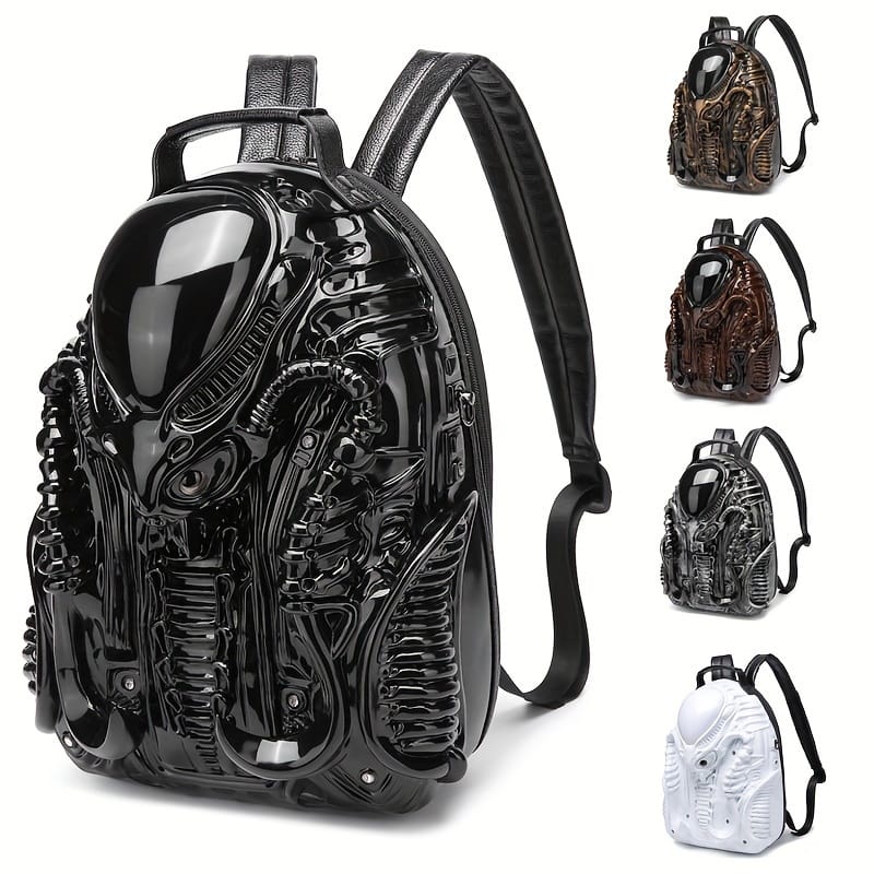 Unique Design Of Creative Personality Backpack, Cyberpunk Shoulder Bag For Both Men And Women.