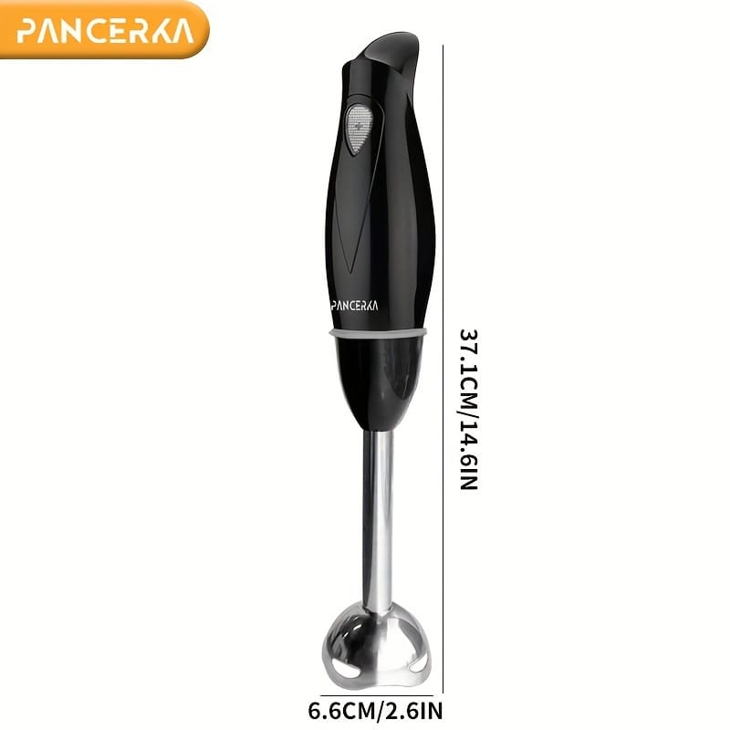 PANCERKA 100W Heavy-Duty Hand Blender Set - Multi-Purpose with Copper Motor, Stainless Steel Whisk & Milk Frother Attachments for Smoothies, Soups, Purees