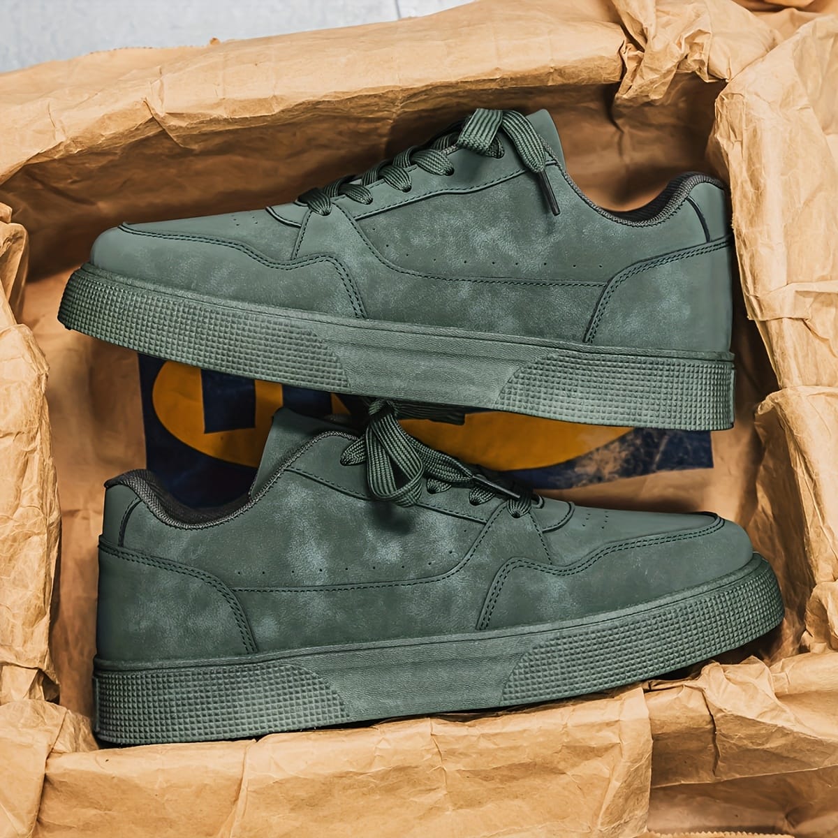 Men'S Fashionable Gray Sneakers - Casual Lace-Up Skate Shoes with Durable PVC Sole, Comfortable Fabric Lining for Hiking, Fitness & Casual Attir