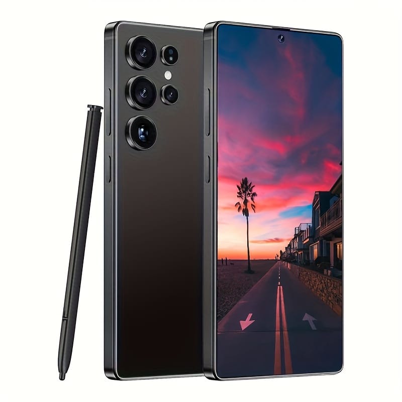 Globeally Unlocked New Smartphone Android 12 System Smartphone 8GB+256GB 6.8-inch Display 48MP+72MP Camera 5800mAh Large Battery Super Long Battery Life Dual SIM Support Face Recognition Unlocking Perfect Holiday Gift for Halloween/Christmas