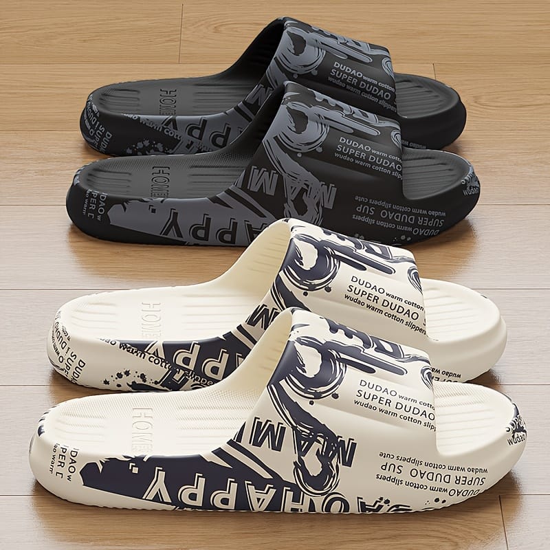 MAOLI Men'S Slip-On EVA Sandals | Casual Home & Outdoor Footwear | All-Season Comfort | Non-Slip Sole | Round Toe Design | Solid Color | Thick Sole for Indoor & Outdoor Use | Durable & Breathable | Ideal for Hiking and Daily Wear, Everyday Slippers | Casual Sandals | Breathable EVA Material, House Slipper