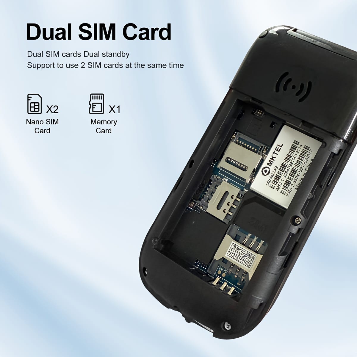 MKTEL M9 Feature Phone with 1.77