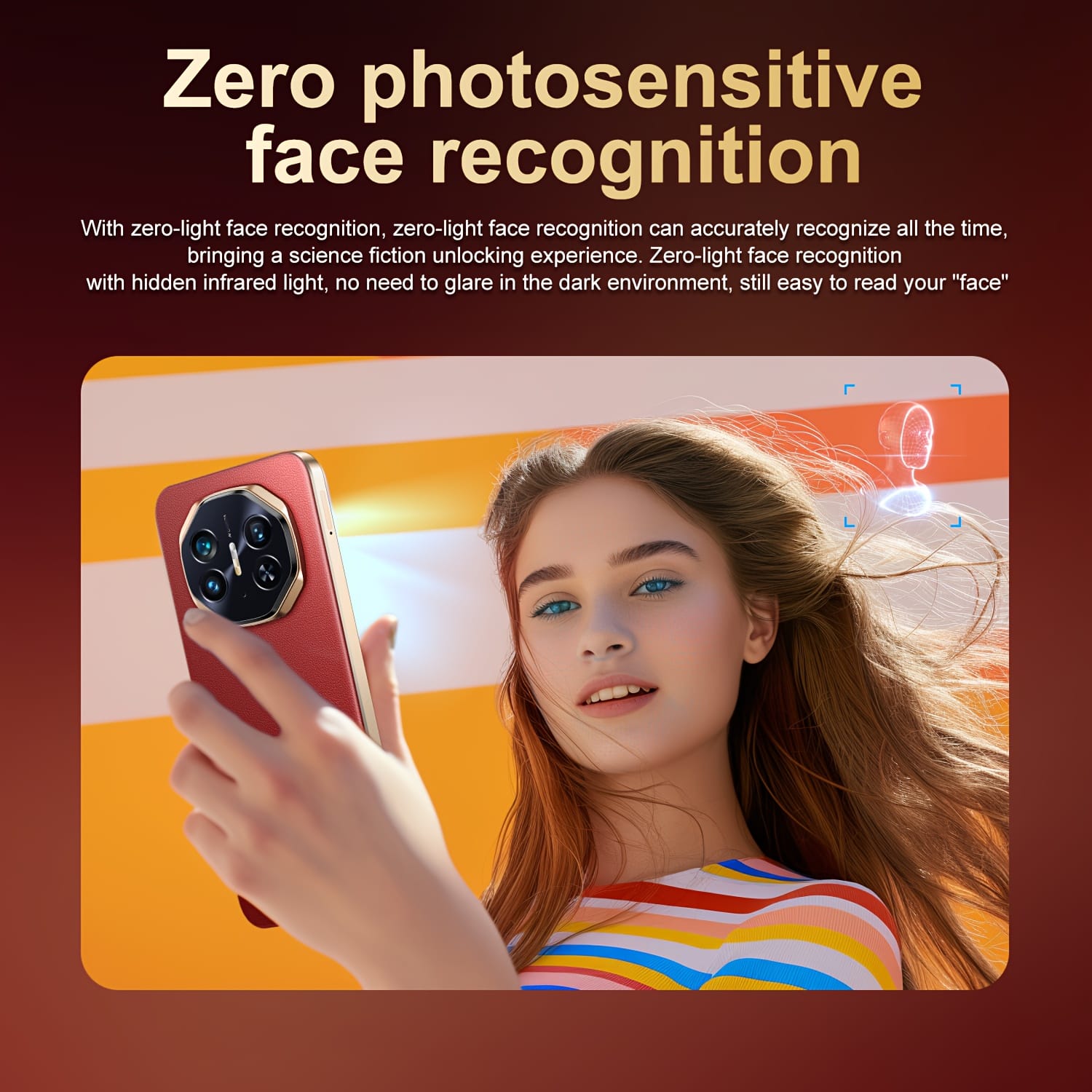 New Unlocked Dual SIM 5G Smartphone, 7.3-inch HD Screen, 8GB+256GB Storage, Android 13 System, 5800mAh Large Battery, Face Recognition Unlock, Premium Quality Appearance, Stylish and Novel Design