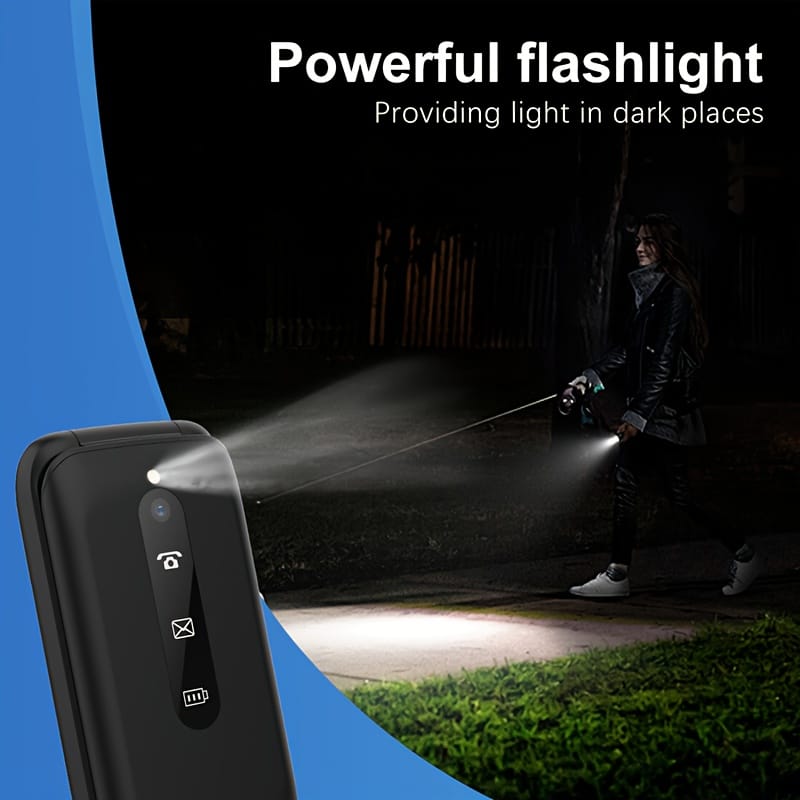 MKTEL M9 Function Phone with 2.4-inch Screen, Dual SIM Card, 800mAh Battery, FM Radio/MP3, 0.08MP Camera and Large Keyboard for Seniors, Supports 10 Languages: English | French | Spanish | Portuguese | Russian | Vietnamese | Thai | Indonesian | Hebrew | Filipino