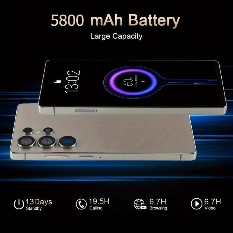 Unlocked 2024 Android 12 Smartphone with 5800mAh Battery, 6, 8