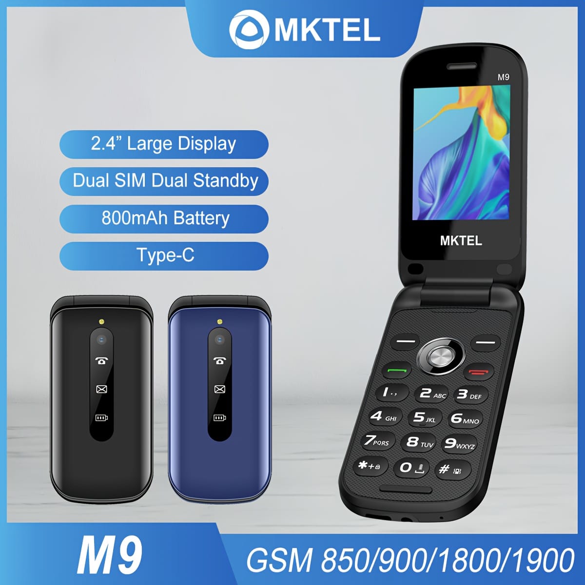 MKTEL M9 Feature Phone with 1.77