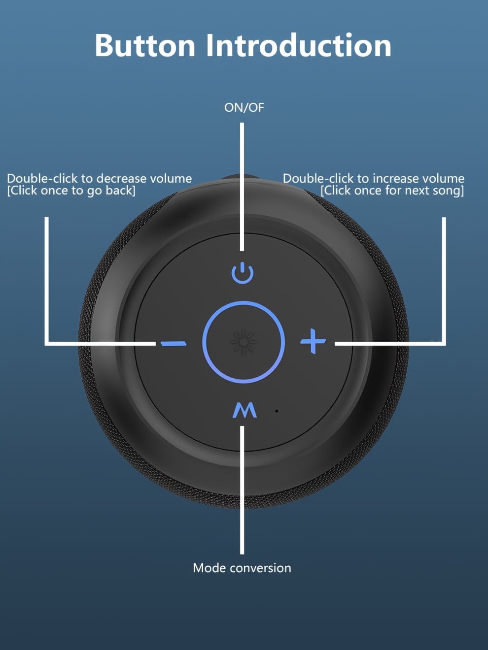 ZEALOT S53 Wireless Speakers, Wireless Speaker, Dual Pairing, 3600mAh Battery, 24 Hours Playtime Loud Stereo, Booming Bass, Charging Cable, Connect with Mobile Phone/Tablet/TV