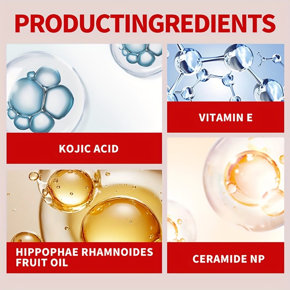 SUYARUN Kojic Acid+Vc Brightening Cream Rich in Retinol+Collagen+Plant Lipids to Lighten & Firm The Face, Evenly Lightens The Complexion, Controls Oil And Water Retention, Suitable for Both Men And Women. Reduce The Look of (Or Appearance Of) Dark Spots, Discoloration.