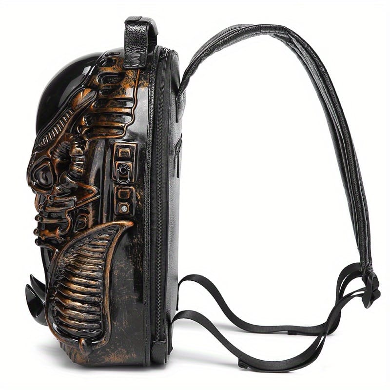 Unique Design Of Creative Personality Backpack, Cyberpunk Shoulder Bag For Both Men And Women.