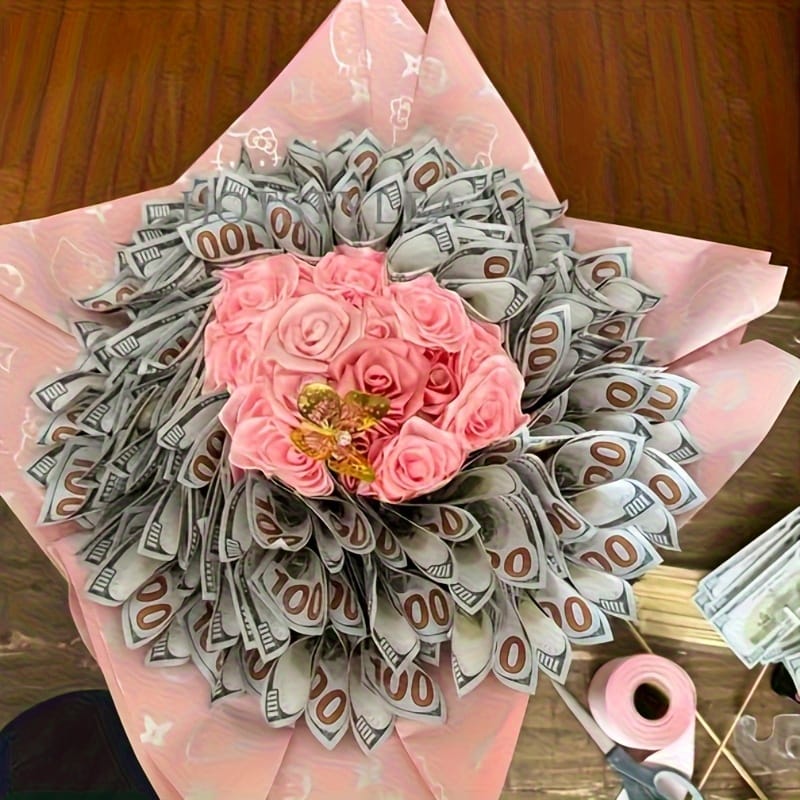 100/500/1000pcs Realistic $100 Bill Prop Set - Perfect for Parties, Weddings, TV And Music Videos | Ideal for Photography, Bar And KTV Decorations, Party Props | Durable Paper Material, Featherless Replica for Halloween, Christmas Event & Party Supplies