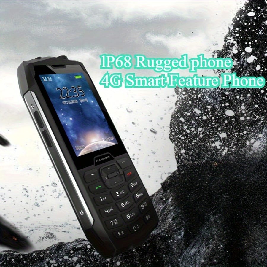 HAMTOD H3 Smartphone 2.8 Inches, Senior Phone with Loud Volume and SOS Function, 2000mAh Battery Dual-SIM Multi Mode Standby GSM 48/128-MB Memory Compatible Retina 2G/3/4 Anti-Spying Antifouling Scratch Resistant, Rugged Phone, Travel Phone, Compact Design, Lightweight Phone, Dropresistant Phone, Antifouling Phone, Dual SIM Phone, Multimode Phone, Securityconscious Users, Professionals Phone