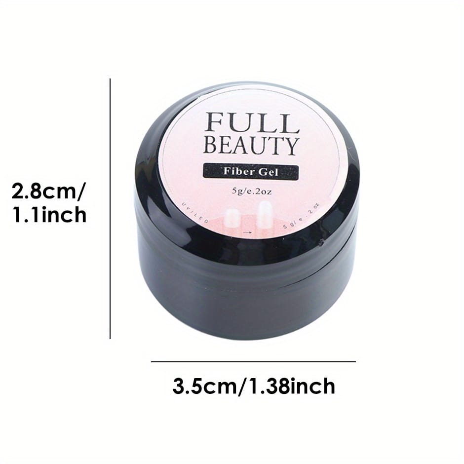 5g Quick-Fix Fiberglass Nail Repair Gel - Clear UV Builder Glue for Cracked & Broken Nails, Strengthens & Extends Nail, Easy Application with Base & Top Coat, Manicure Essentials