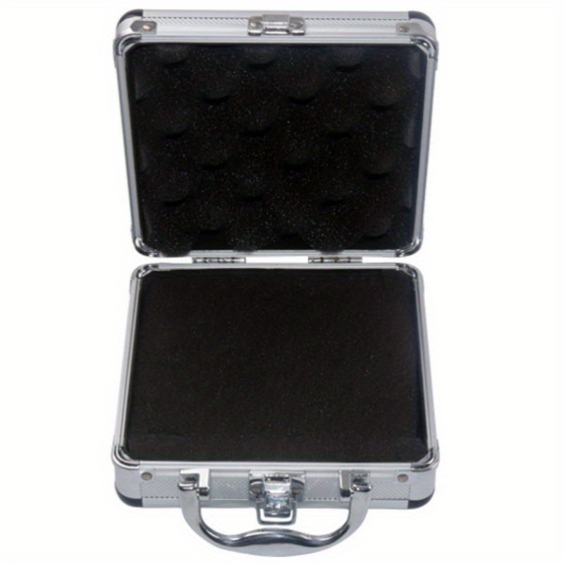 [Durable] Portable Aluminum Toolbox for Secure Equipment Storage, Instrument Case, And Impact-Resistant Sponge Box.
