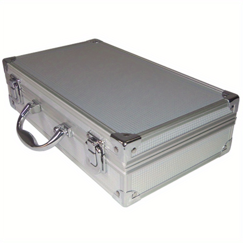 [Durable] Portable Aluminum Toolbox for Secure Equipment Storage, Instrument Case, And Impact-Resistant Sponge Box.
