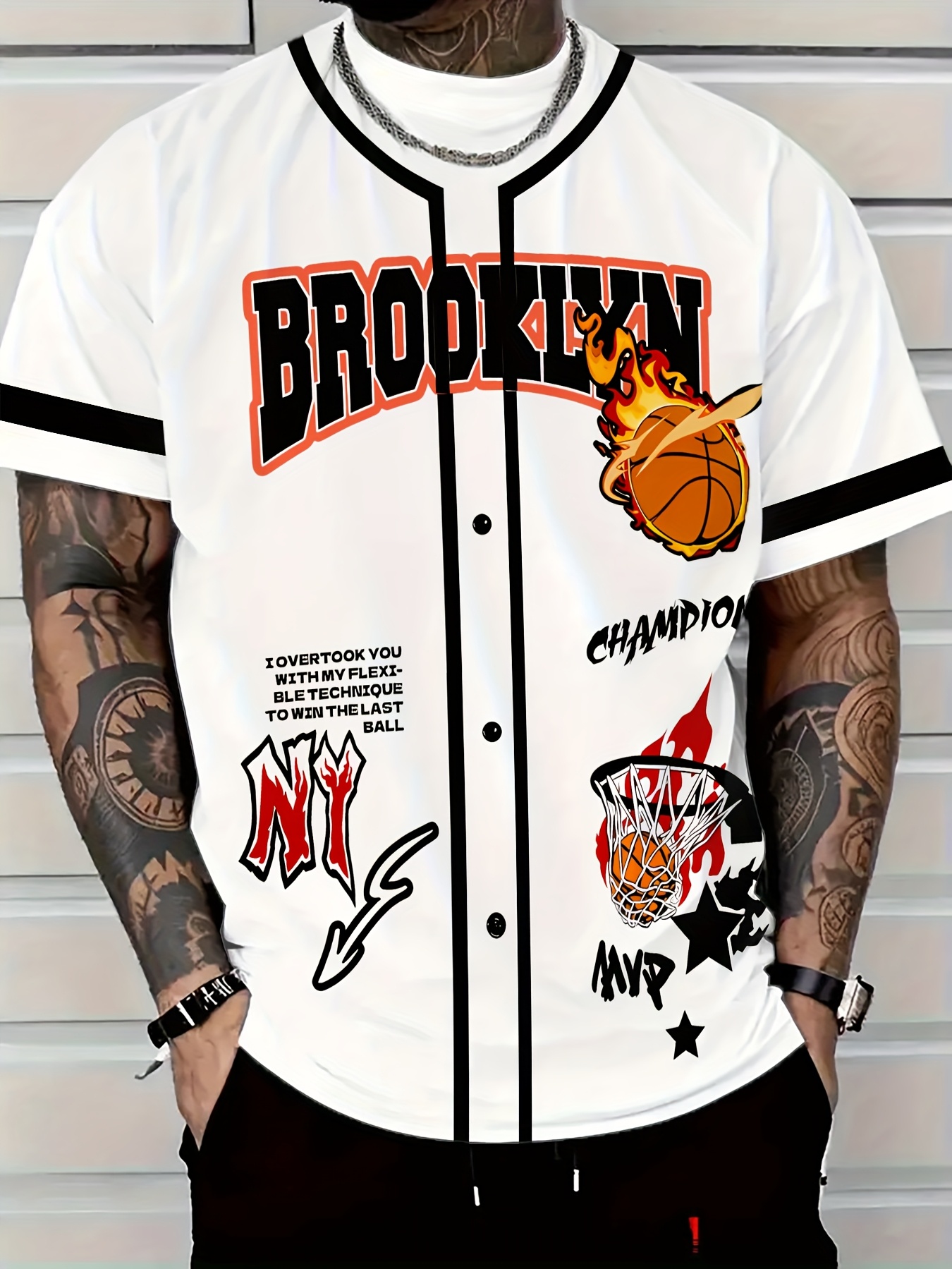 Street Style Men's Summer New Arrival Fashion Casual Short Sleeve Top with 3D Print, 100% Polyester Breathable Mesh Basketball Jersey Sportswear Daily Fashion Leisure Shirt Round Neck Pullover T-Shirt