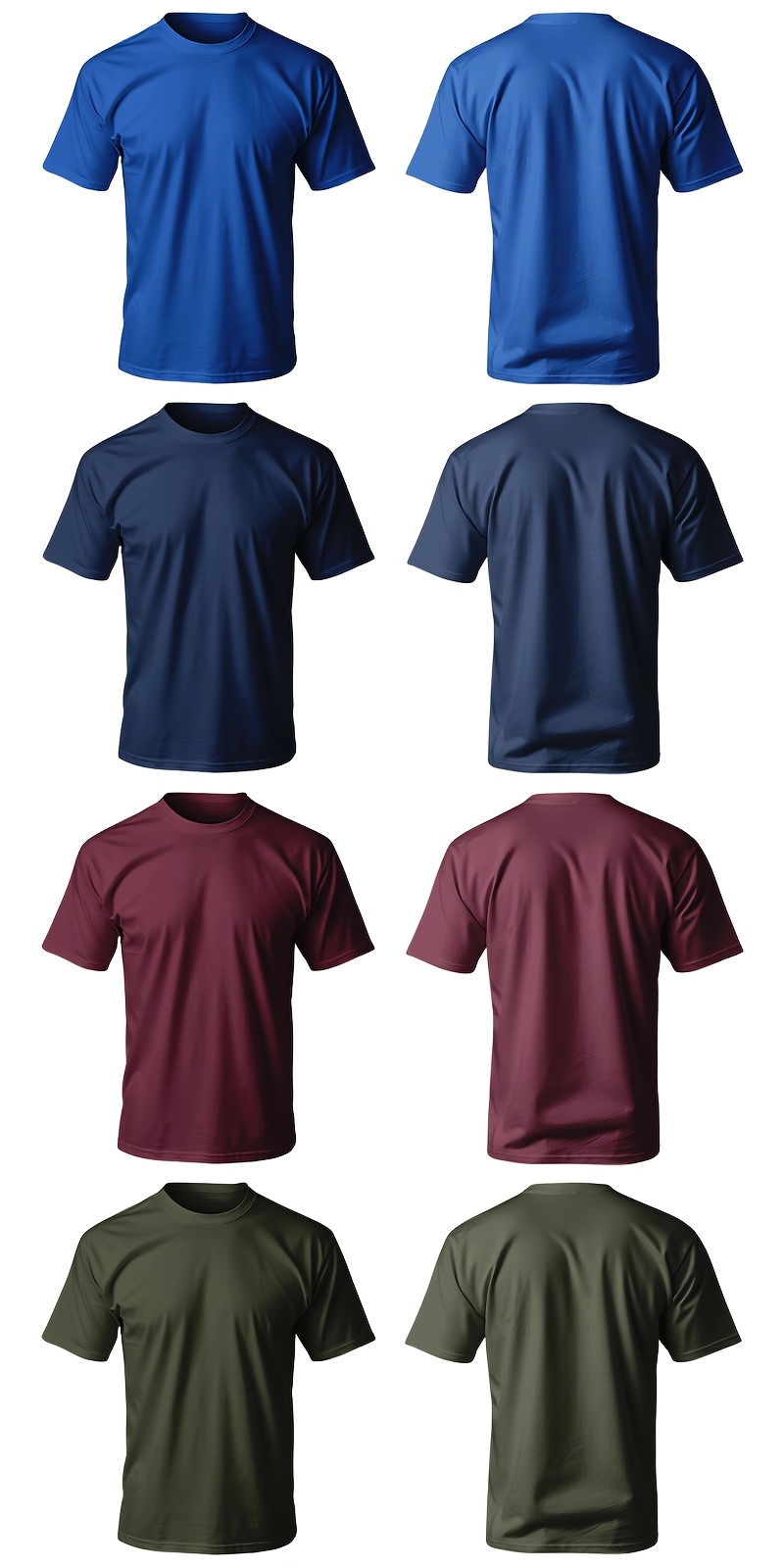 5pcs Men'S Breathable Mesh T-Shirts - Black, Olive Green, Beige, Blue, Burgundy - Moisture-Wicking, Comfortable for Workouts, Sports & Daily Wear - Ideal Gift for Fitness Enthusiasts, Sports Apparel | Sporty Casualwear | Comfortable Fit