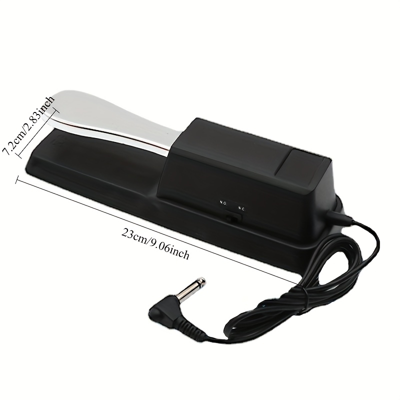 Advanced Digital Piano Pedal, Universal Damper Pedal with Metal Switch, Ideal for Vibrato Electronic Piano, Keyboard, and Synthesizer - Black ABS Material, Sound Control Enhancement, Keyboard Pedal|Modern Pedal Design|Durable Construction