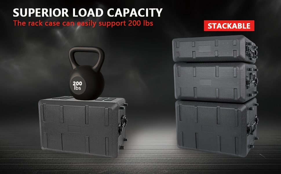 6U Rack Case Shallow 30.48cm Depth, 48.26cm Rackmount Flight Road Travel Case, Protective Hard Case with Customized Foam, Wireless Mic System Storage/Amp/Effect/DJ Mixer