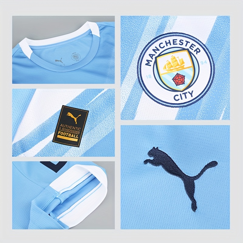 PUMA MCFC Home Jersey Replica 25-26 Season Manchester City Home Fan Version Short Sleeve Match Shirt 780338 01