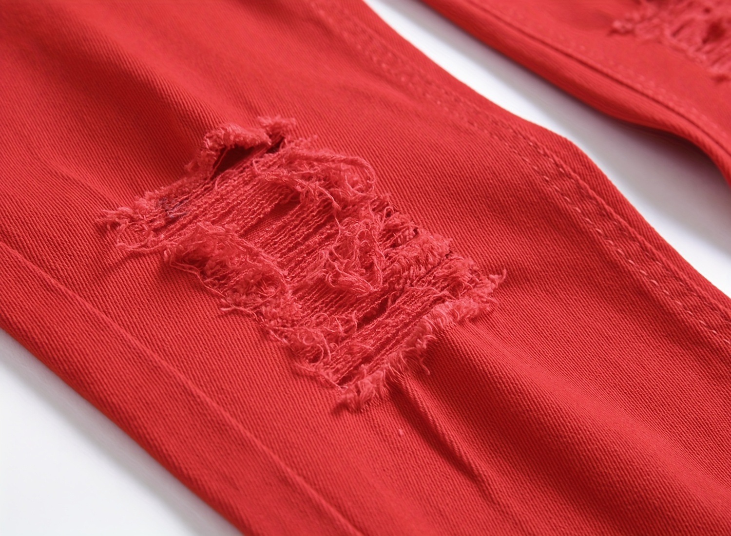 Men's Casual Skinny Fit Ripped Jeans, Men's Versatile Street Style Denim Pants For All Seasons