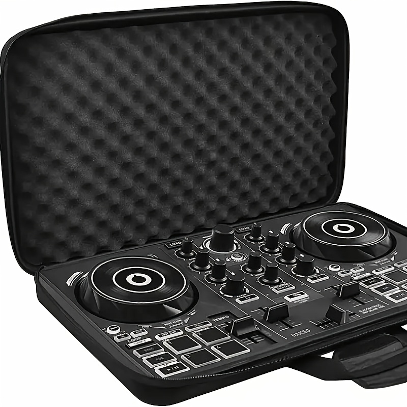 Portable Black EVA Storage Case for Pioneer DDJ RX2 & RX3 DJ Controllers - Durable Transport Organizer with Foam Insert for Easy Protection, Compact Design for On-the-Go DJs, Controller Transport Case | Sleek Black Case | EVA Foam Case